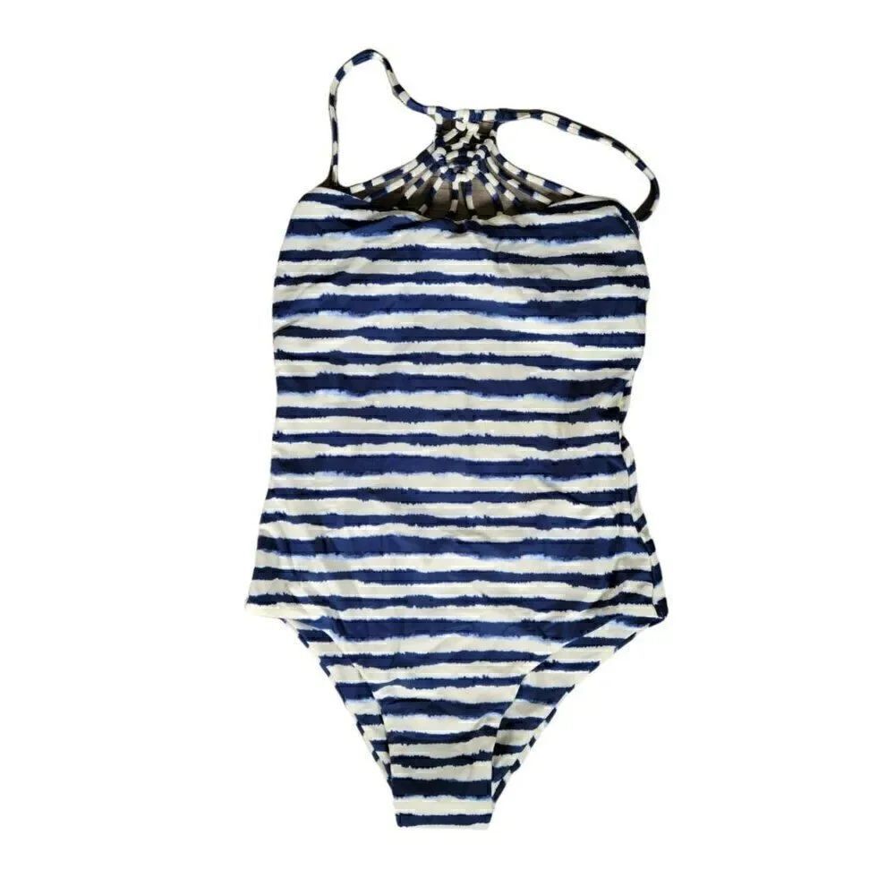 Tori Praver Indigo One Piece Swimsuit Sz XL